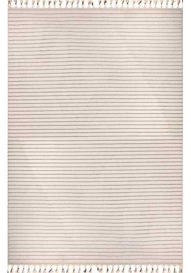 Deco Alvin 12612 Halı Yolluk Krem İskandinav