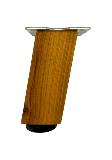 Kale Eğimli Ayarlı Ahşap Ayak Mobilya Masa Ve Dolap Ayağı 20cm 4 Adet Kiraz Kiraz Ağacı Kiraz