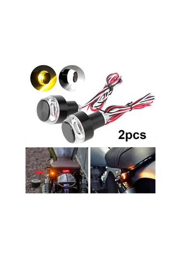 Honmex Motorcycle Işık Seti 2 Adet: Fren Ve Sinyal Işığı Birleşik, Yüksek Parlaklık Led, Su Geçirmez Abs Malzeme Beyaz-sarı