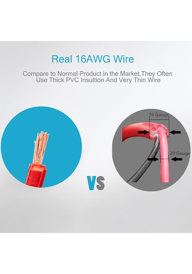 Aubyhe 12v/24v Araç Güç Uzatıcı Kablosu, Sigara Çıkarıcı Soketi İle, 3.6m 16awg Kaliteli Teli, 15a Akım, Araç Gereçlerine Enerji Sağlar