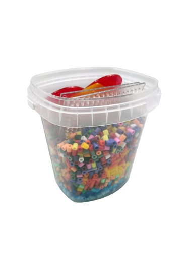 3000 Adet Midi Boncuk Kovada 32 Renk, 4 Adet Boncuk Dizme Tablası-pixel Pixel Ppk300