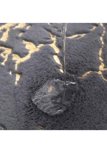 Koyu Kahverengi Kısa Peluş Emici Halı Banyo Kaymaz Hızlı Kuru Ayak Mat Oturma Odası Yatak Odası Peluş Zemin Mat 50x80cm Koyu Kahverengi