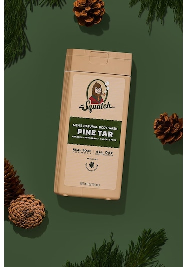 Dr. Squatch Men's Pine Tar Duş Jeli 414ml Çam - Deniz Rezenesi