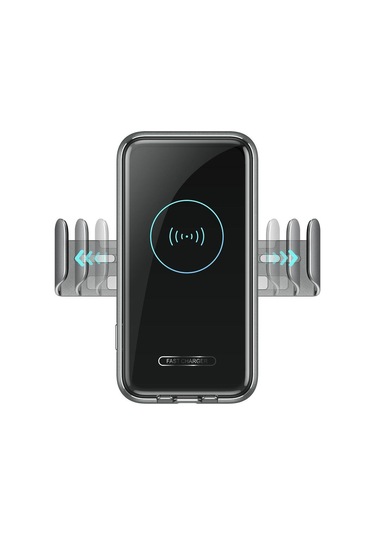 Hzl Araç Telefon Tutucu Kablosuz Hızlı Şarj Özellikli Klipsli Araç İçi Kalorifer Telefon Tutucu-413