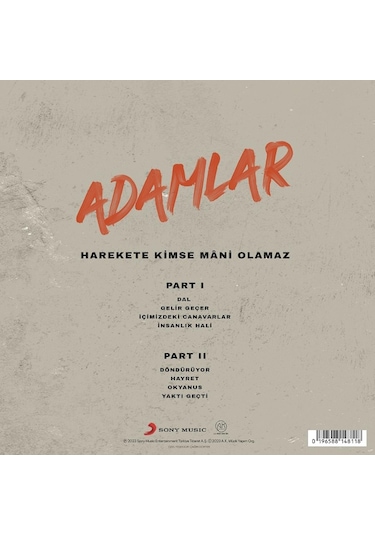 Adamlar - Harekete Kimse Mani Olamaz Plak