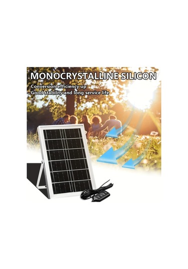 Boatshop1 Usb 4p 1 Adet Güneş Paneli 4 Usb Arayüzü Karavan Piknik Tekne Cep Telefonu Evcil Hayvan Yatağı İçin Solar Enerji Kaynağı