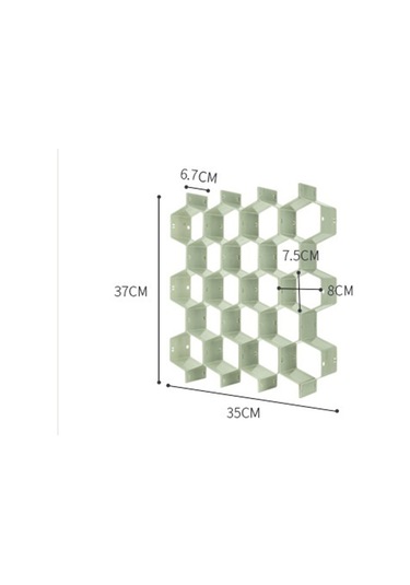 Cbtx Ayarlanabilir Çekmece Petek Fıçı Bölücü Dıy Organizatör Sıralama Çorap Saklama Kutusu Beyaz