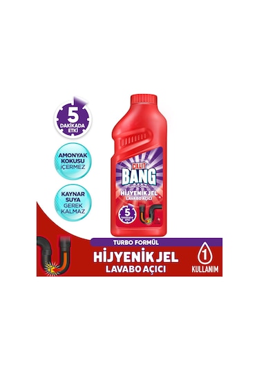 Cillit Bang Hijyenik Gider Lavabo Açıcı Jel 500 ml (3 X 500 ML)