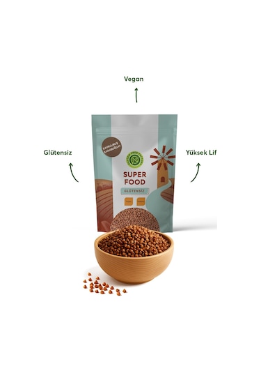 Glutensiz Fabrika Kavrulmuş Karabuğday 1 Kg