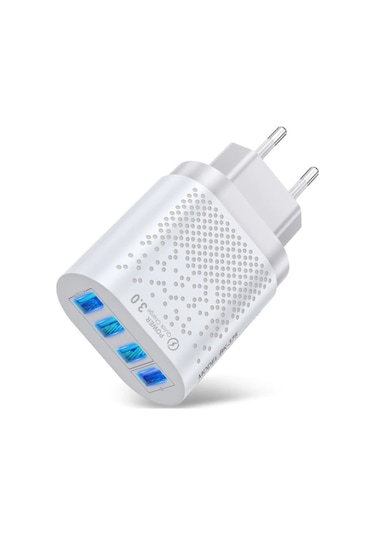 Zuidid 48 W 3 Amper 4 Usb Portlu Hızlı Şarj Cihaz - Çoklu Şarj