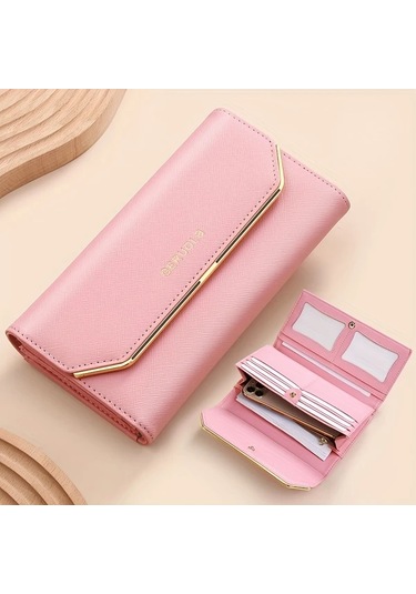 Willowhaven 2025 Yeni Model Kadın Büyük Kapasiteli Orijinal Tasarım Kırmızı Coin Klasik Siyah Cüzdan Klasik Siyah