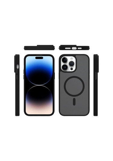 Joko İphone Uyumlu 15 Pro Max Kılıf Jota Seri Magsafe Kapak Siyah