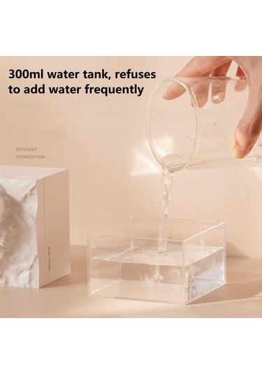 Moon Meteorite Mini Nemlendirici Renkli Gece Işıklı Beyaz