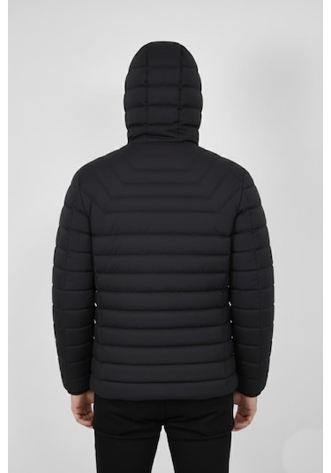 Erkek Kapüşonlu Spor Mont Regular Fit 3019 Bgl-st04897 Siyah