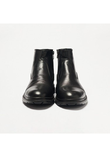 Bot Erkek Og-353 John May Siyah Deri Siyah
