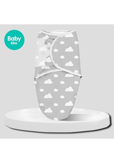 Moveevo Pamuklu Bebek Kundak Bebek Uyku Tulumu Uyku Anti-tekme Kundak Gri Çizgili 60 80 3-6 Ay İçin Uygundur Gri
