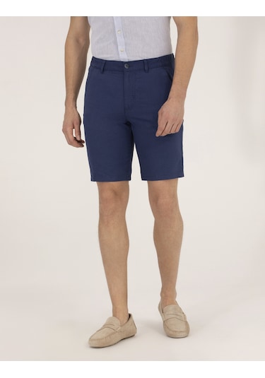 Pierre Cardin Erkek İndigo Şort / Bermuda 50264863-vr028 İndigo