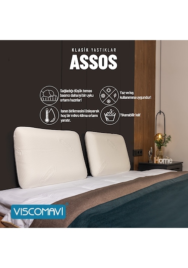 Viscomavi Assos Klasik Visco Yastık