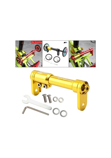 Suntek Katlanır Bisiklet Kolay Tekerlek Uzatma Çubuğu Altın