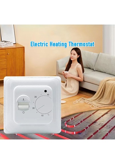 Hallow Yerden Isıtma Termostatı Limit Sensörü 16a Elektronik Beyaz