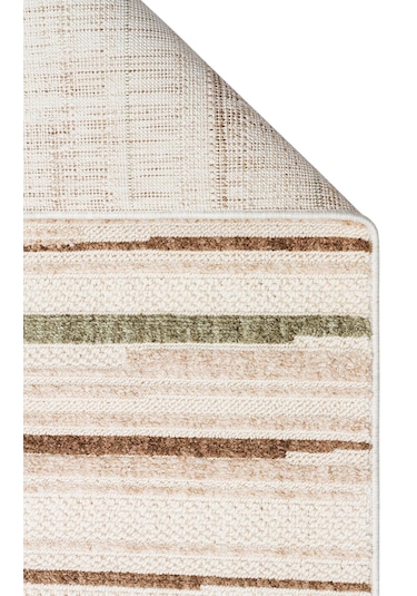 Eko Halı Joy 01 Yeşil Kahve Hav Toz Vermeyen Modern Makine Halısı