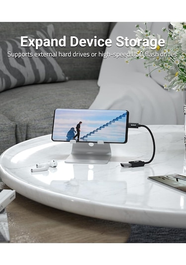 Usb C - Usb A 3.0 Adaptör Otg Thunderbolt 2'li Paket
