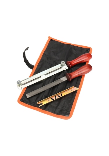 Hha Adet/takım Testere Bileme Dosyalama Kiti 5.2mm Dosya Stihl 3/8 Pro Zinciri Için Uygun