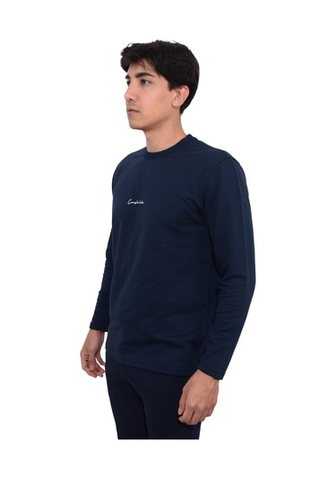 Erkek İki İplik Sıfır Yaka Sweat Çok Renkli