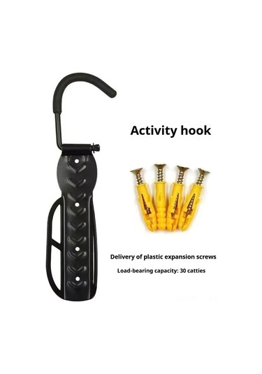 Ranyeek Bisiklet Duvarlı Asma Demiri, 30kg Yük Kapasitesi, Aktif Kanca, Dağ Bisikleti İçin Mekan Tasarrufu, Çelik Malzeme, Kolay Kurulum Çok Renkli