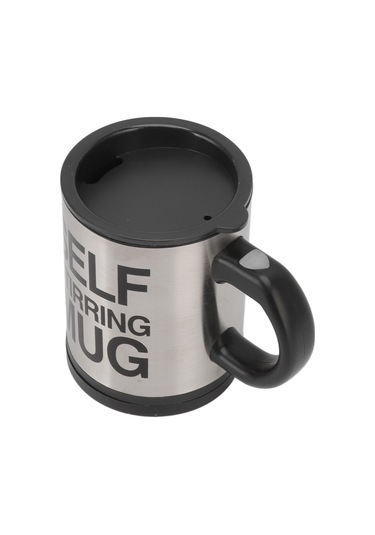 Hangfox Otomatik Karıştırıcı Paslanmaz Çelik Kahve Bardak, Isı Yalıtımı, Tek Elle Kontrol, 400ml, Siyah Pil Dahil Değil Siyah