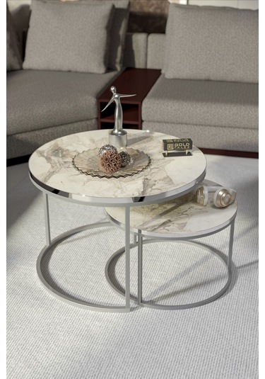 Orta Sehpa Ikili Lüx Specıal Gümüş Efes