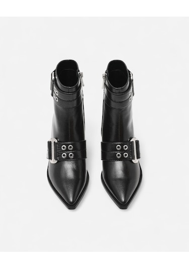 Steve Madden Splurge Blk Crınkle Kadın Siyah Topuklu Bot Splurge