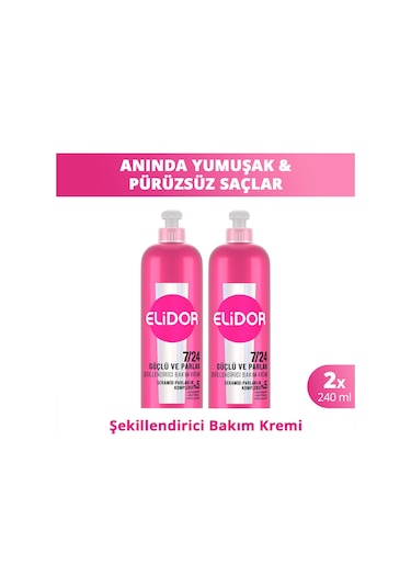 7/24 Şekillendirici Saç Bakım Kremi Güçlü Ve Parlak 240 Ml X2