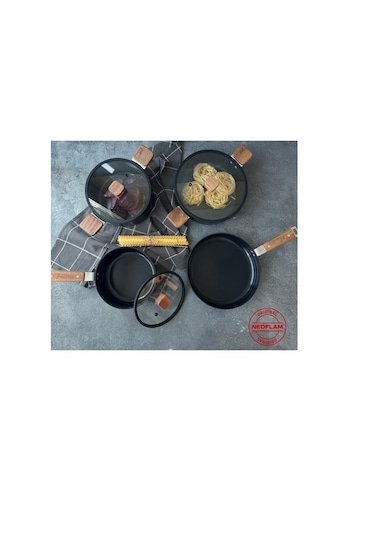 Neoflam 0128 D-neobn7s Bıen Alumınyum Dokum Tencere Setı 7 Prc Sıyah