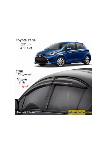 Toyota Uyumlu Yaris Mugen Cam Rüzgarlığı 2013-2018