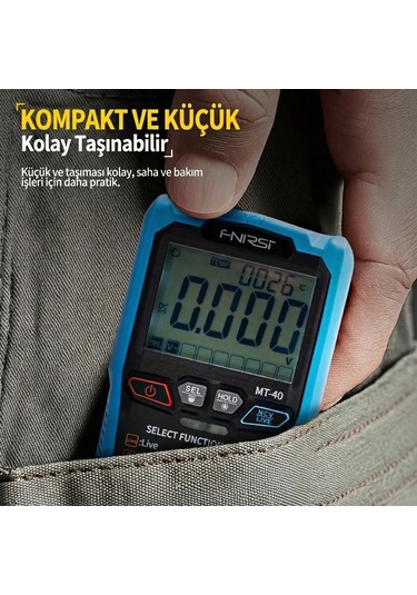 Fnırsı Mt-40 Akıllı Dijital Multimetre 4000 Sayım