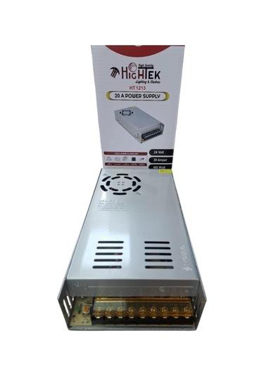Hıghtek 24v 20 Amper 480w Geniş Kasa Led Trafosu Ht-1213