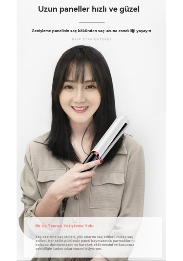 White Yeni Saç Düzleştirici Düzleştirici Curling Ütüler Beyaz