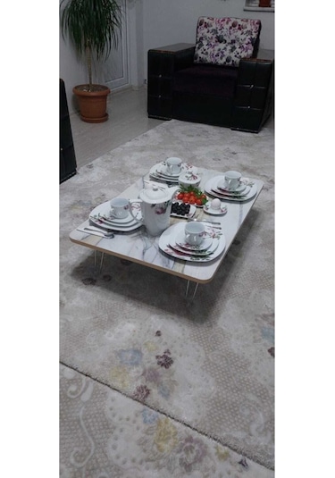 Dikdörtgen Yer Sofrası 60 100 Ahşap