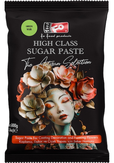 Yeşil High Class Kaplama, Dekor Ve Çiçek Yapımı İçin Şeker Hamuru 1 Kg
