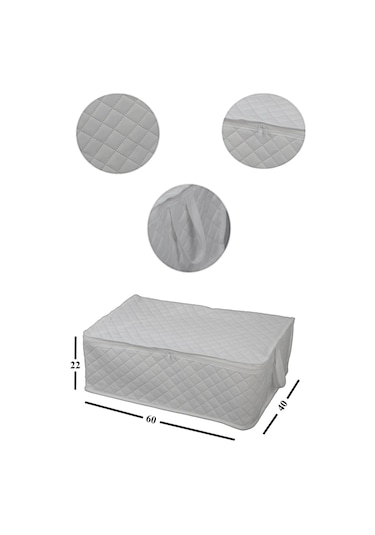 Adarya Home 5 Adet Bazaaltı Hurç 60 x 40 x 22 - Büyük Boy Baza Hurcu -  Beyaz