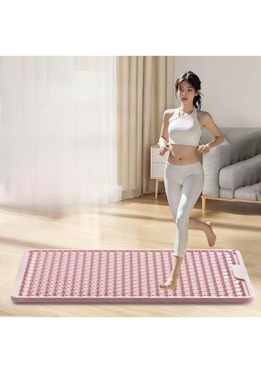 Suntek Ayak Masaj Aleti Hafif Kompakt Akupresür Matı Fitness Pembe