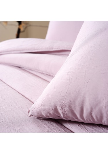 Cloudy Çift Kişilik Yorgan Seti - Pudra