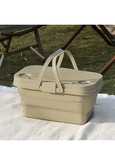 Xiaaokeji Katlanabilir Depolama Sepeti Seti, Wilderness Sailor Piknik Sepeti B Yeşil