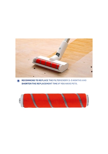 Xurunkeji Fırçalı Elektrikli Süpürge Aksesuarları Xiaomi Roidmi Parçaları Soft F8 F8e Zemin Fırçası