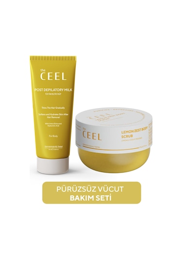 The Ceel Tüy Azaltmaya Yardımcı & Arındırıcı İkili Vücut Bakım Seti