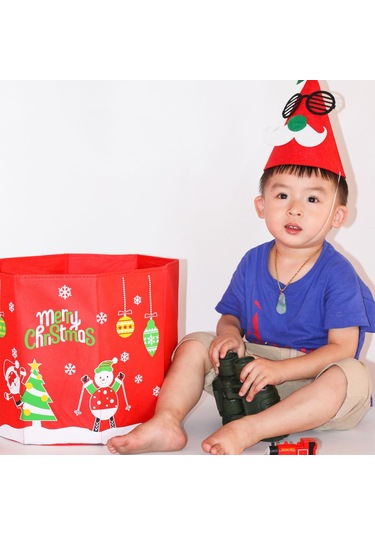 Suofeng Kumaş Noel Ağacı Taban Tutucu 30x36cm - Katlanabilir Noel Gövde Dekorasyon Kutusu, Ev/restoran İçin Sevimli Desenli Noel Dekoru Diğer