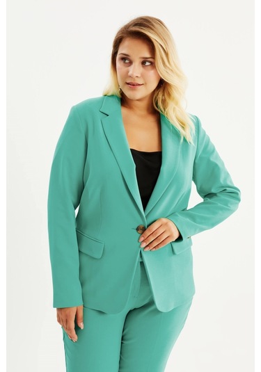 Astarlı Blazer Ceket-yeşil Yeşil