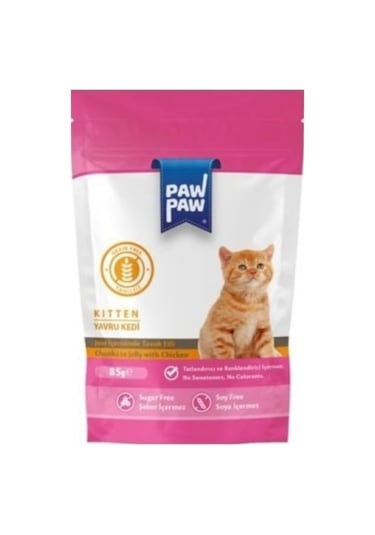 Paw Paw Yavru Kedi Yaş Maması Tavuklu 85 Gr