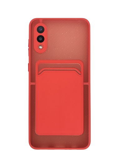 FitCase Samsung Galaxy Uyumlu A02 Kılıf Cardy Kartlık Cepli Mat Kapak